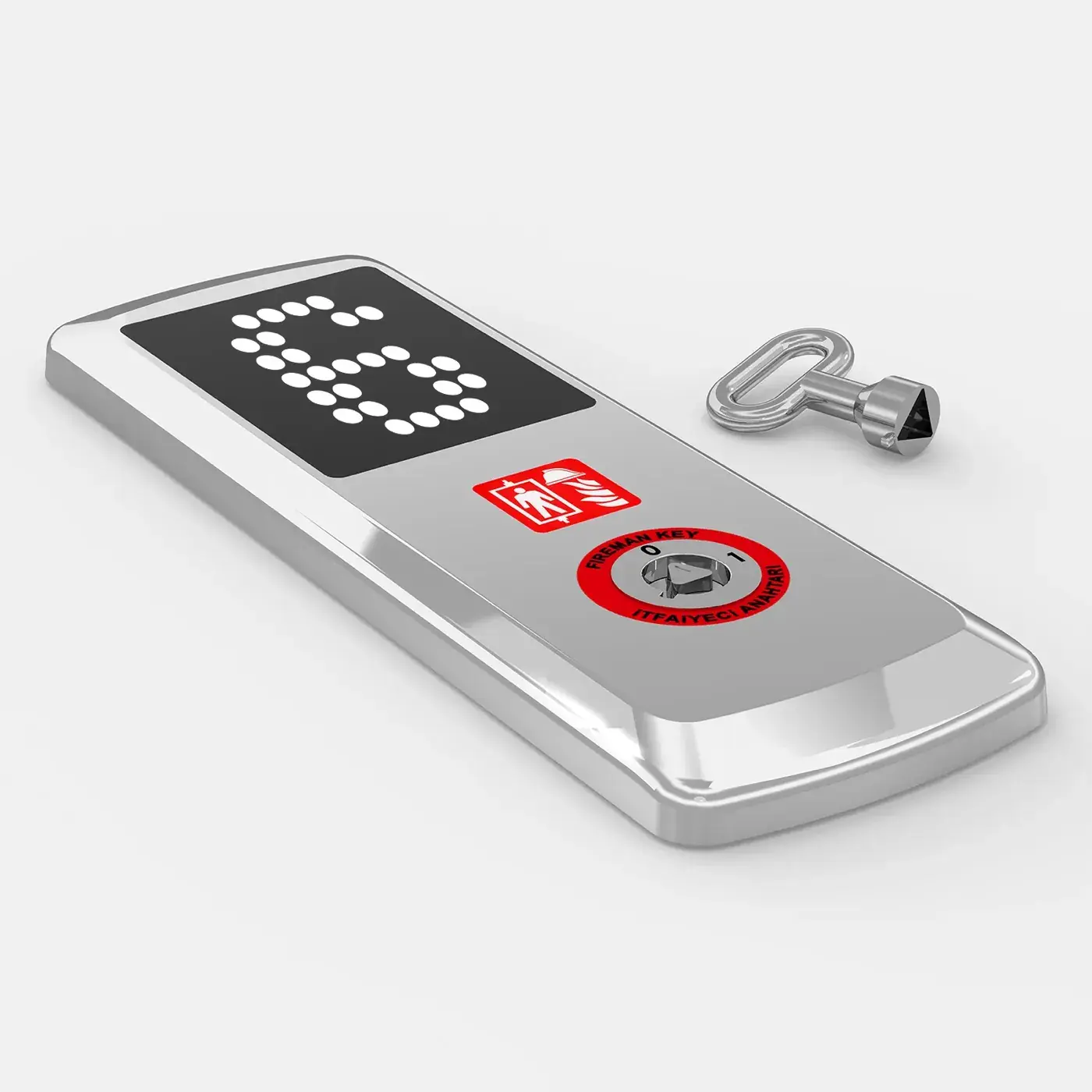 Fire-service key — with indicator — access unit, product view