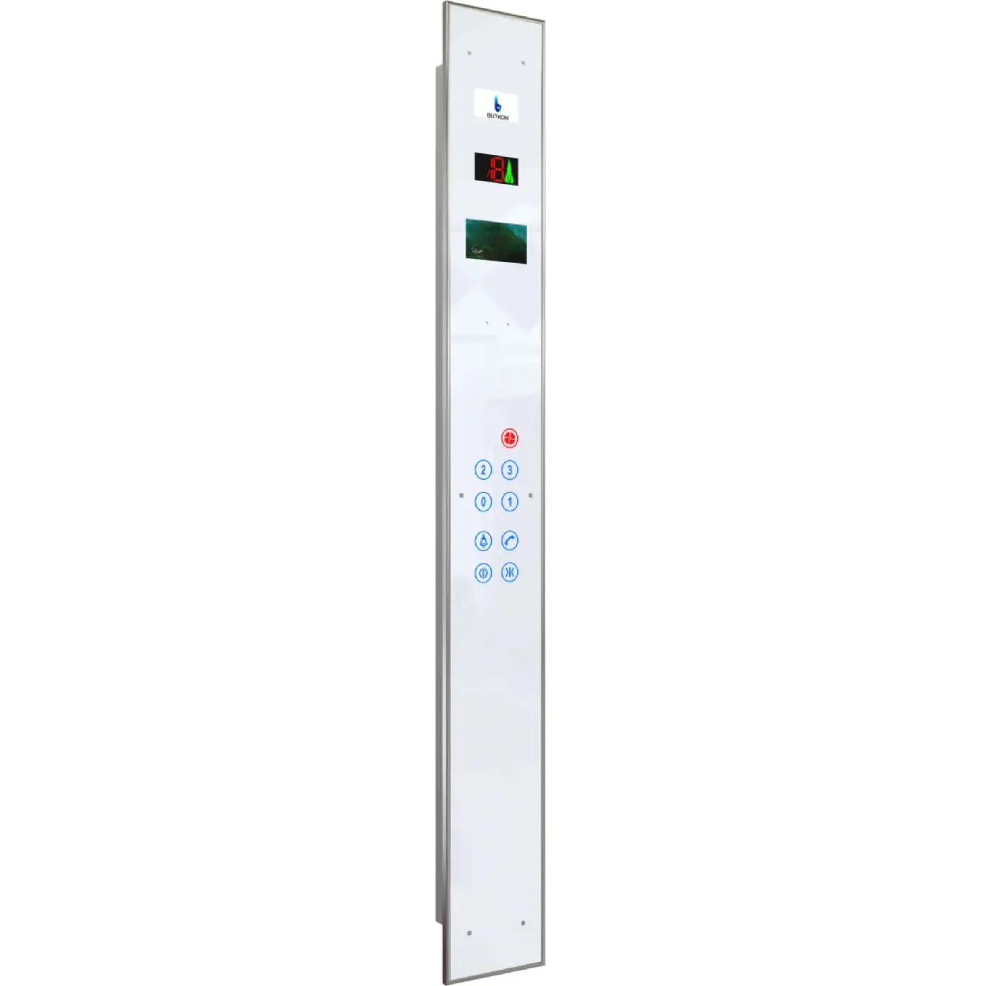 Glasline Touch — full height, white — car operating panel, product view