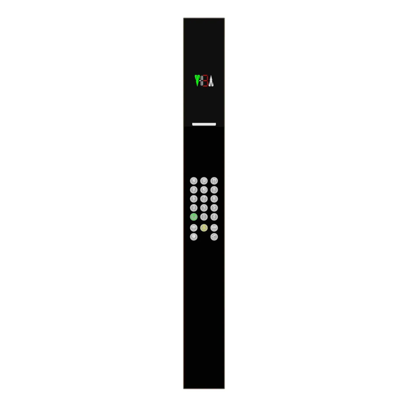 Vega Plus X — full height, black or white — car operating panel, product view