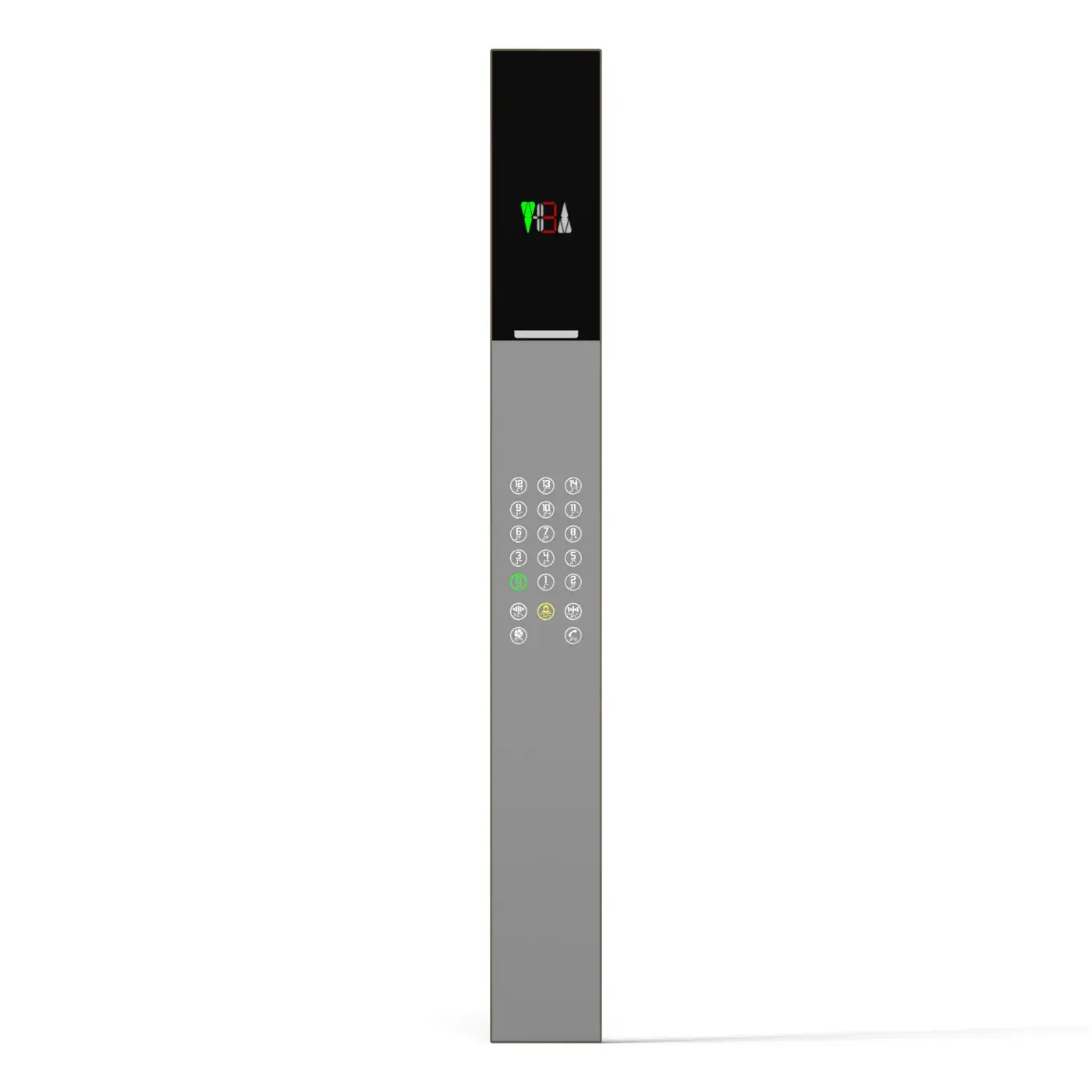 Vega Plus X — full height, black or white — car operating panel, product view