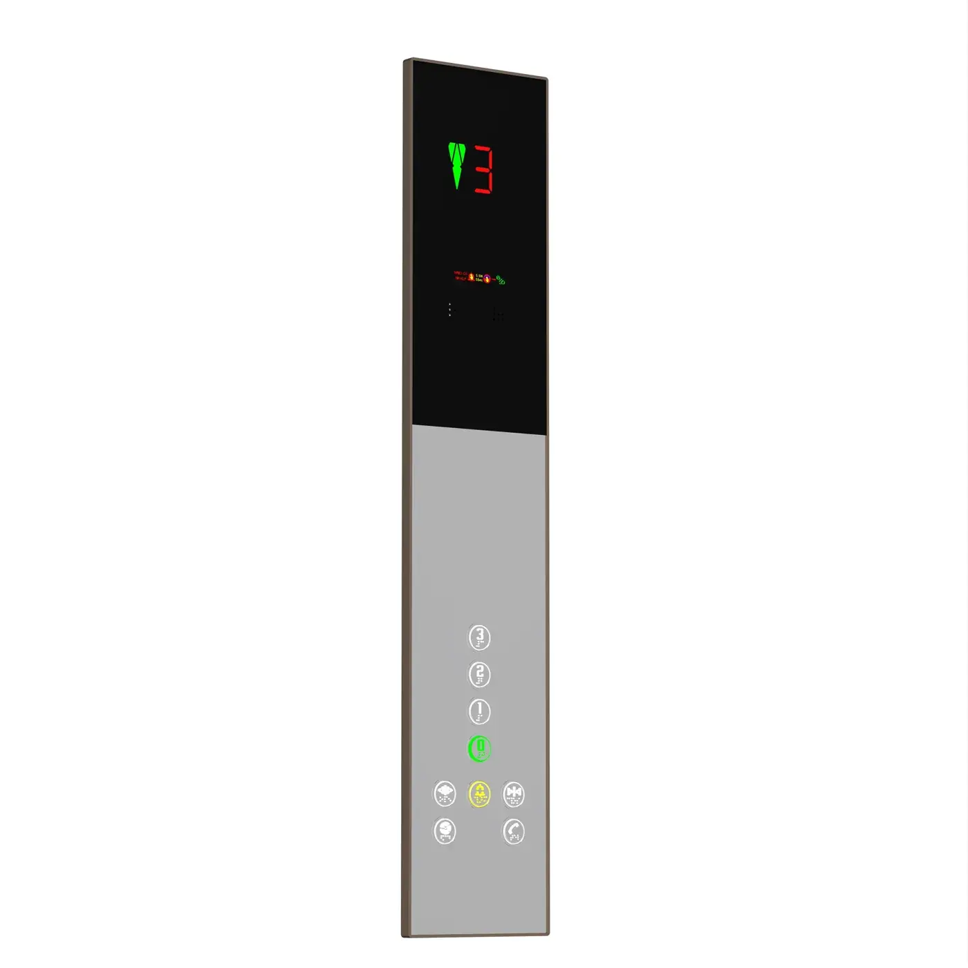 Vega Plus X — half height, black or white — car operating panel, product view