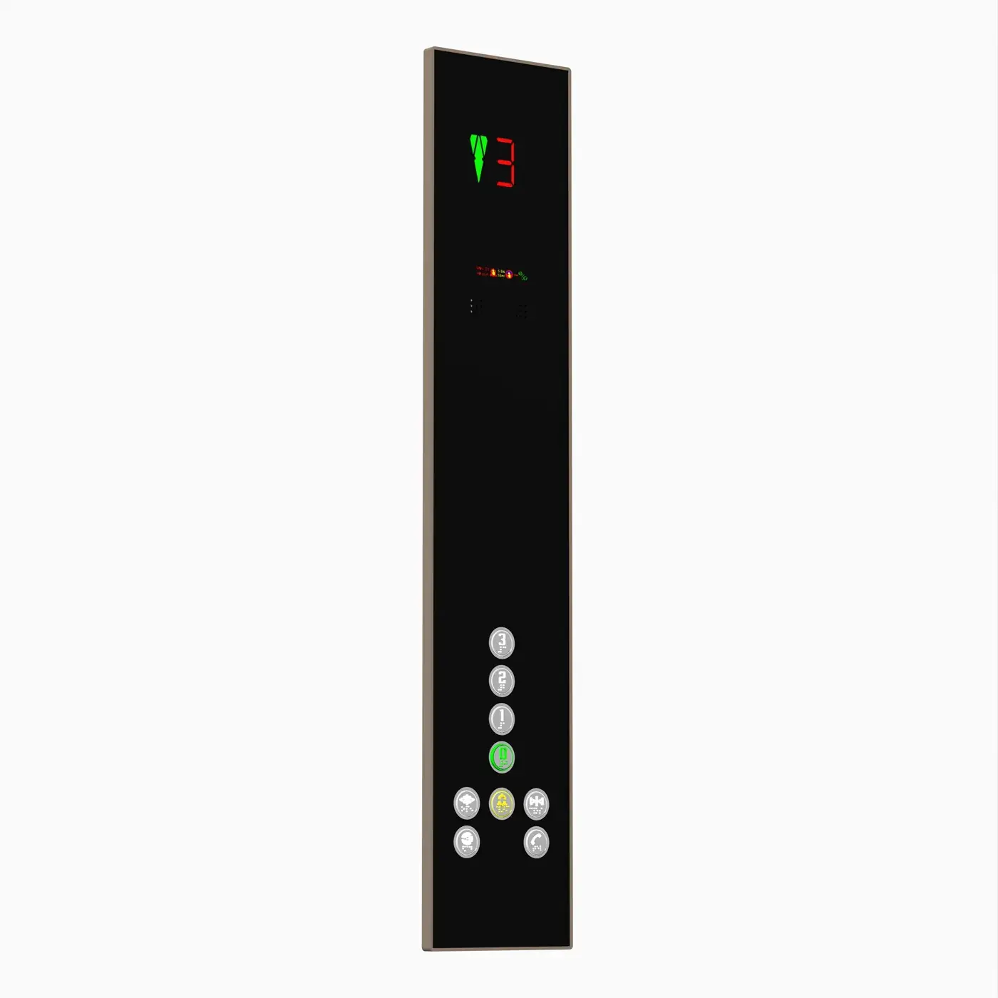 Vega Plus X — half height, black or white — car operating panel, product view