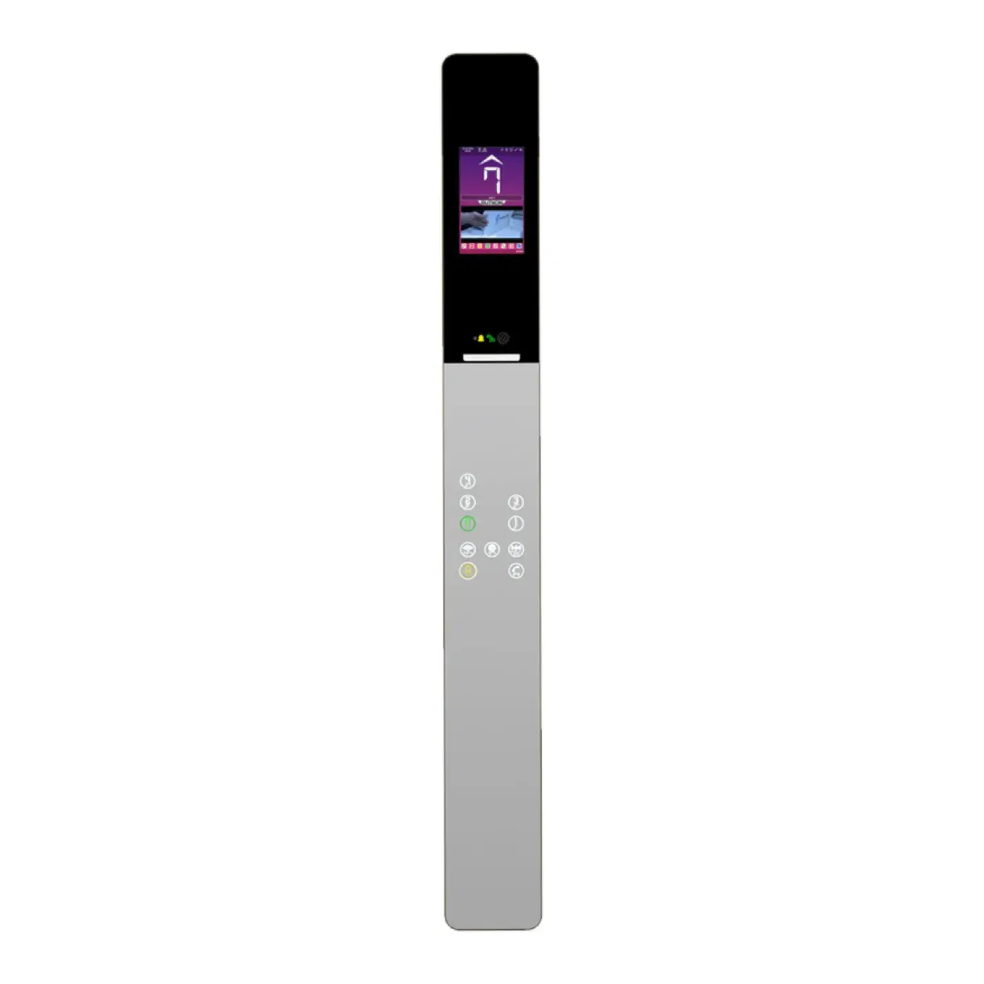Vega Steel Plus — full height, black or white — car operating panel, product view