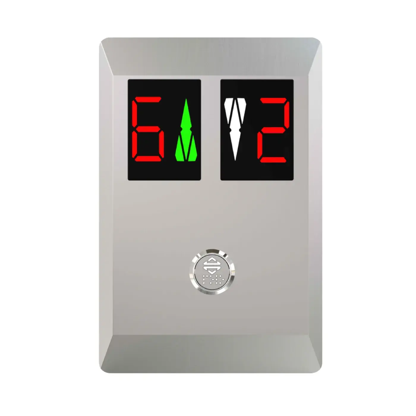Lumina — duplex, with indicator, one button — landing call panel, product view
