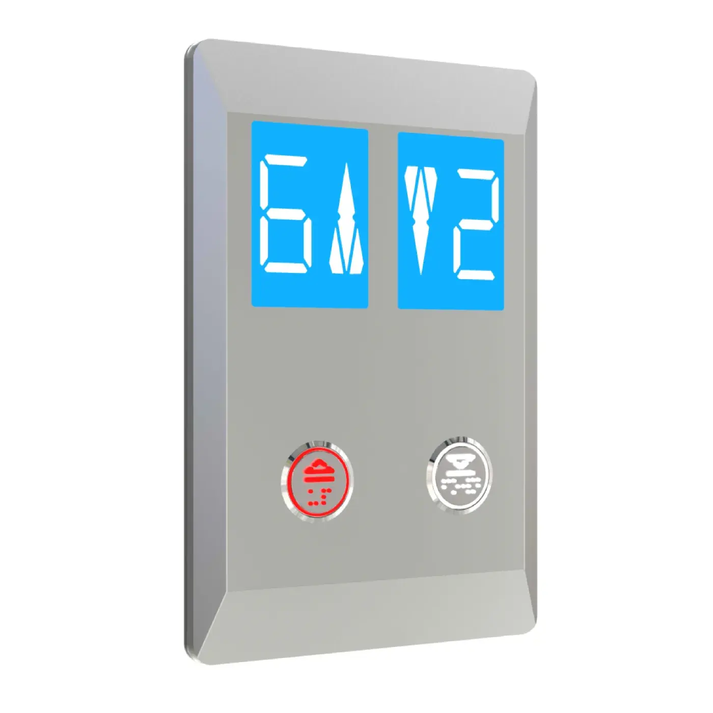 Lumina — duplex, with indicator, two buttons — landing call panel, product view