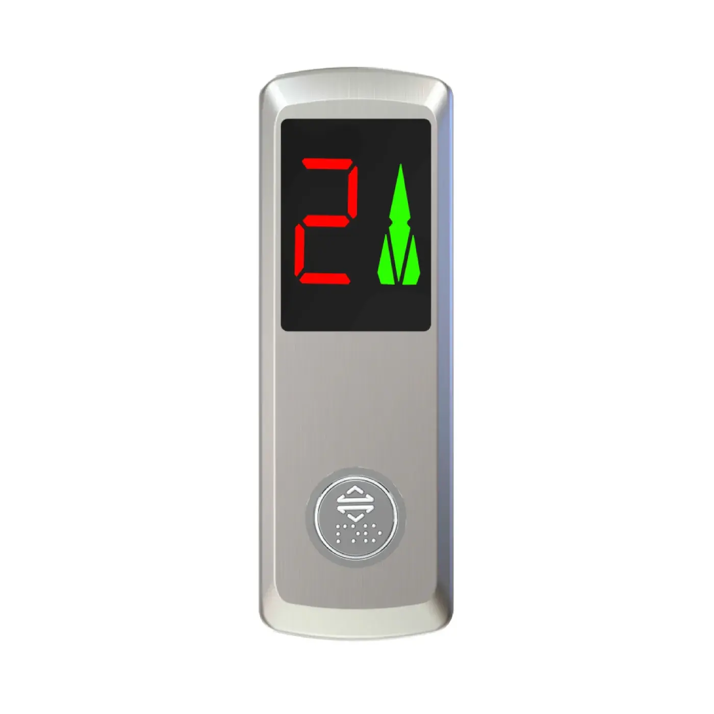 Lumina — with indicator, one button, screw fixing — landing call panel, product view