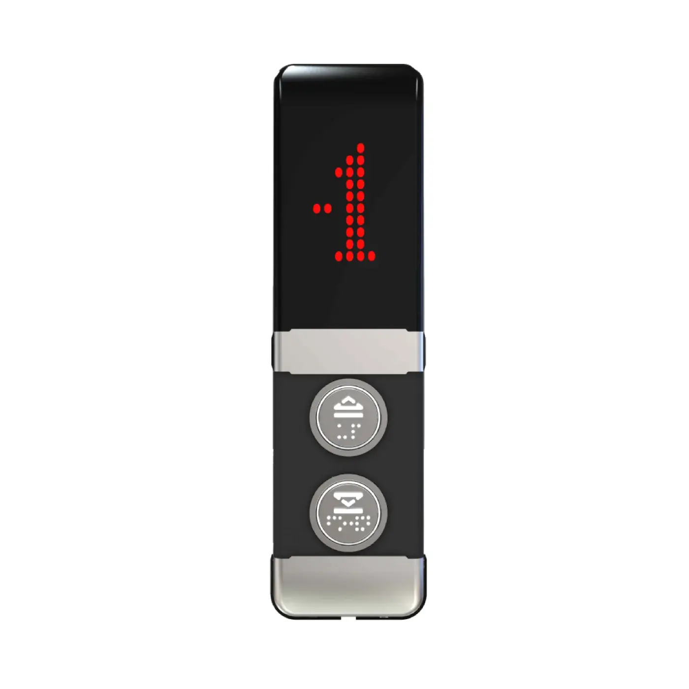 Orion — with indicator, two buttons, screw fixing — landing call panel, product view