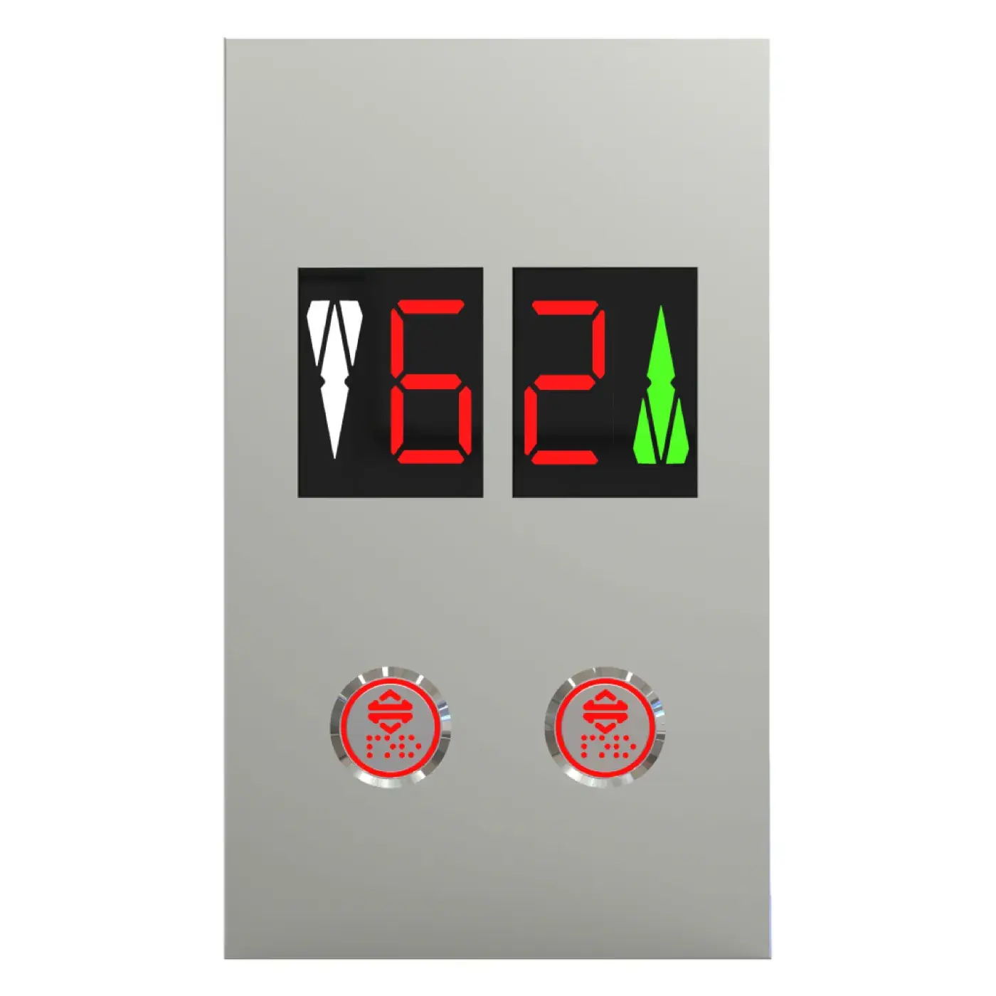 Pin-Fix — duplex, with indicator, two buttons — landing call panel, product view