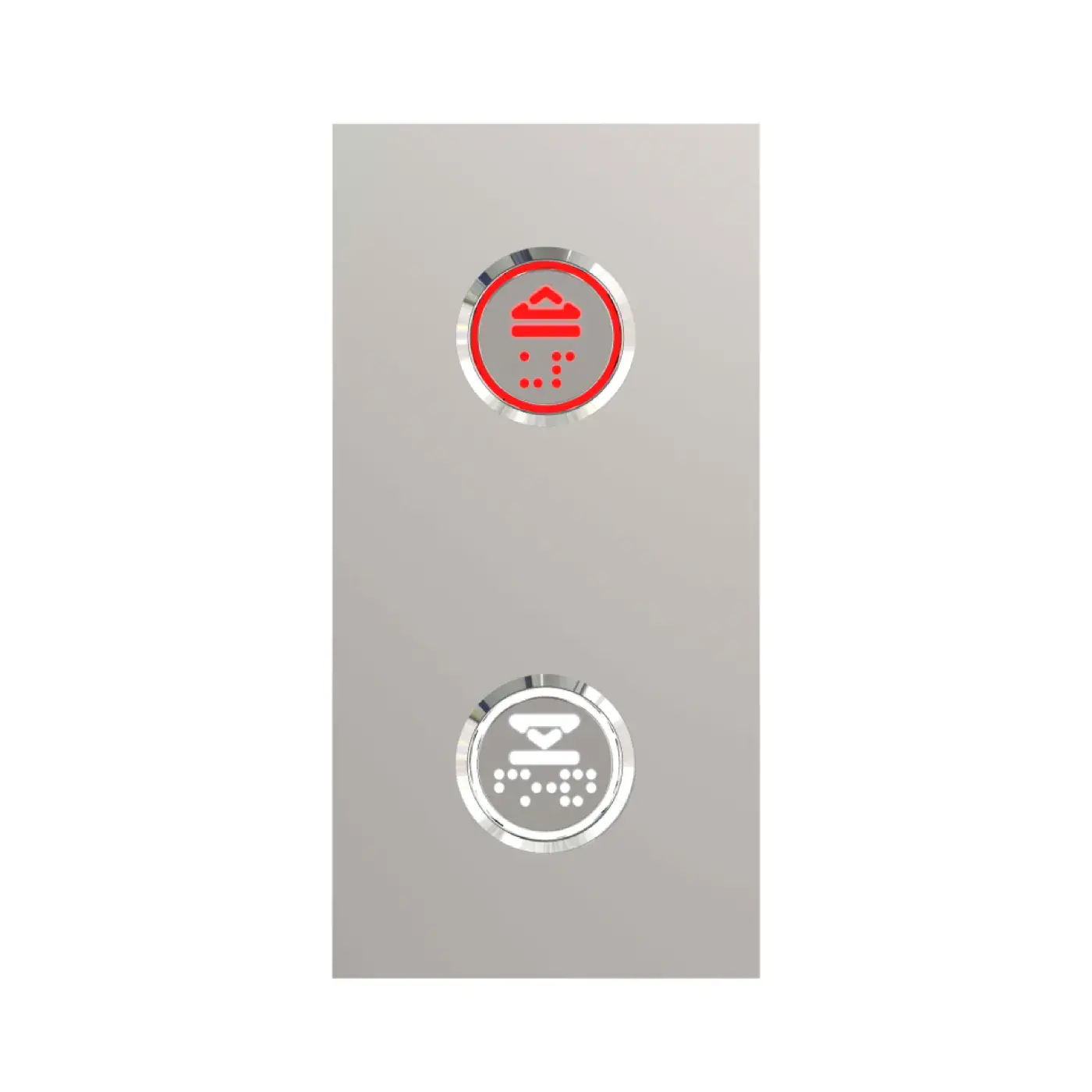 Pin-Fix — without indicator, two buttons — landing call panel, product view