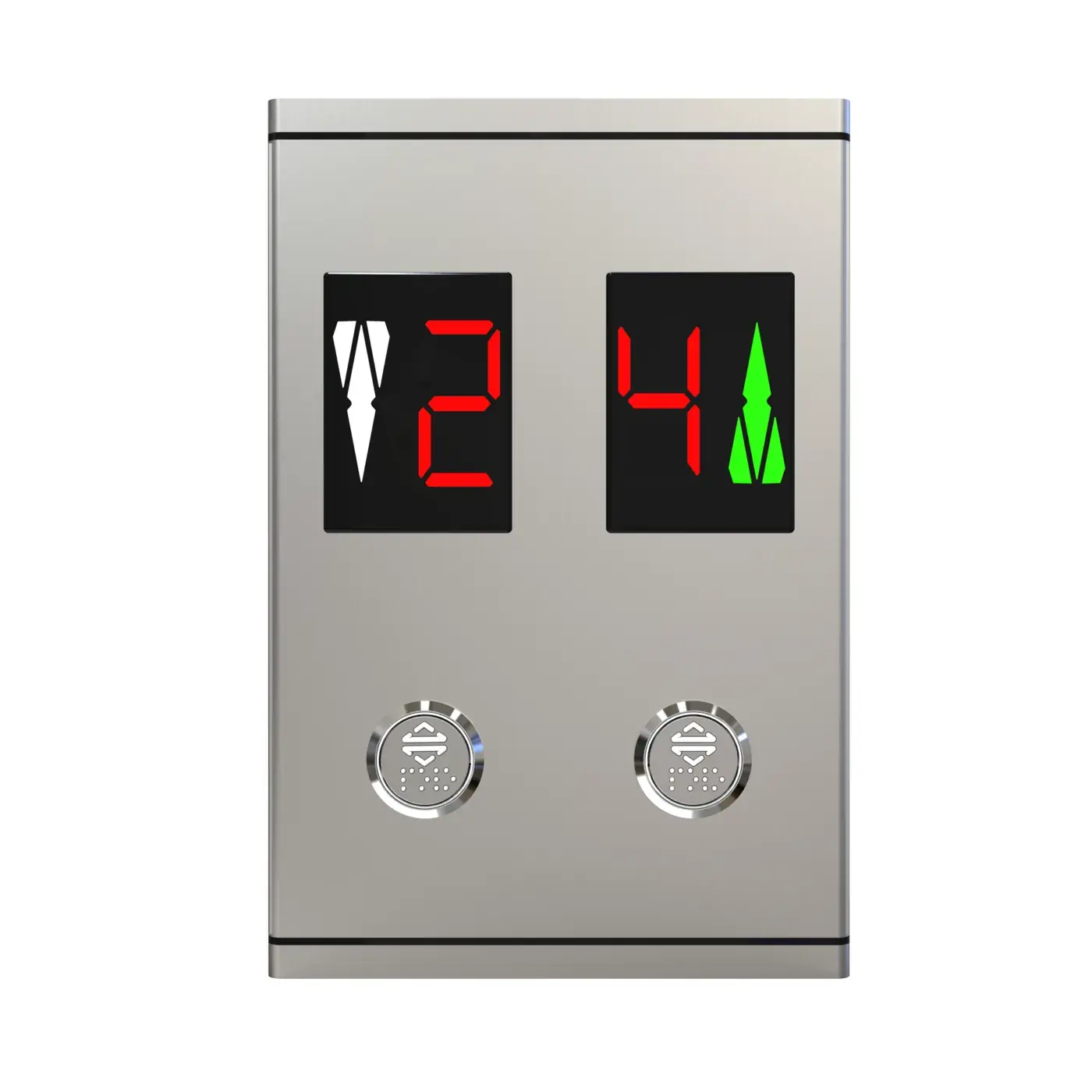 Standard Duplex — duplex, with indicator, horizontal — landing call panel, product view