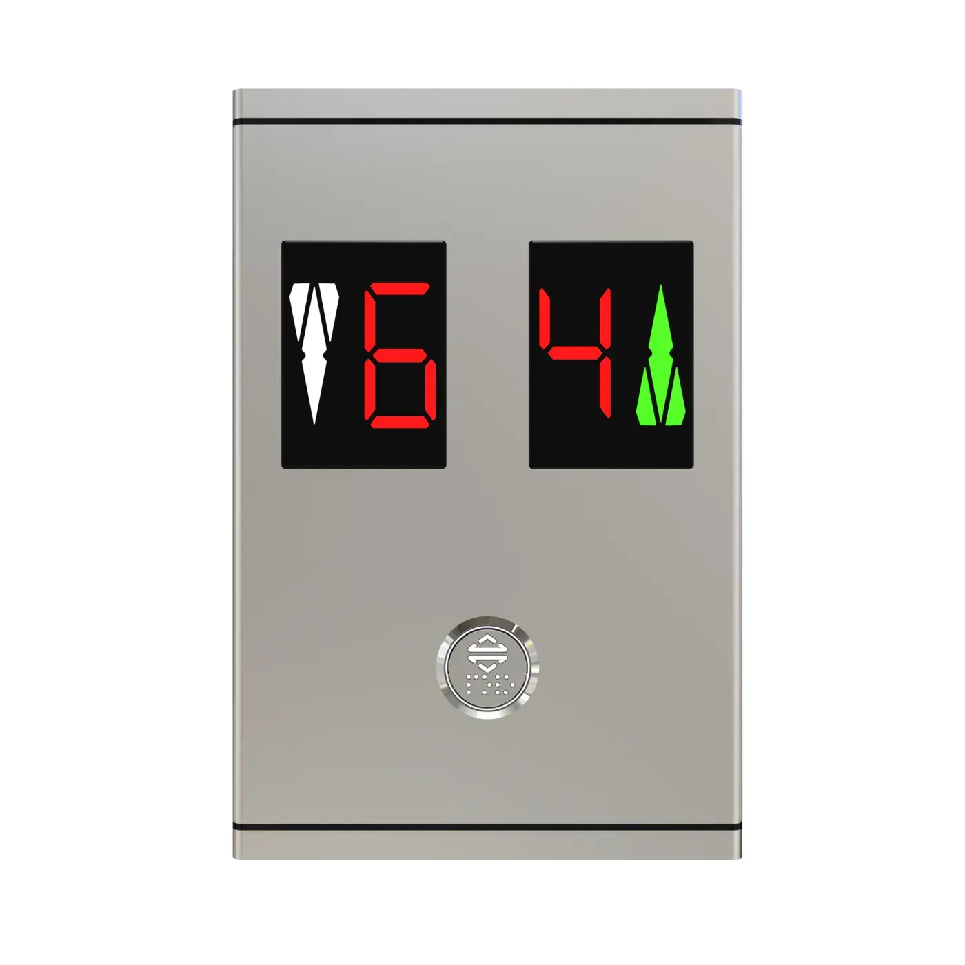 Standard Duplex — duplex, with indicator, one button — landing call panel, product view