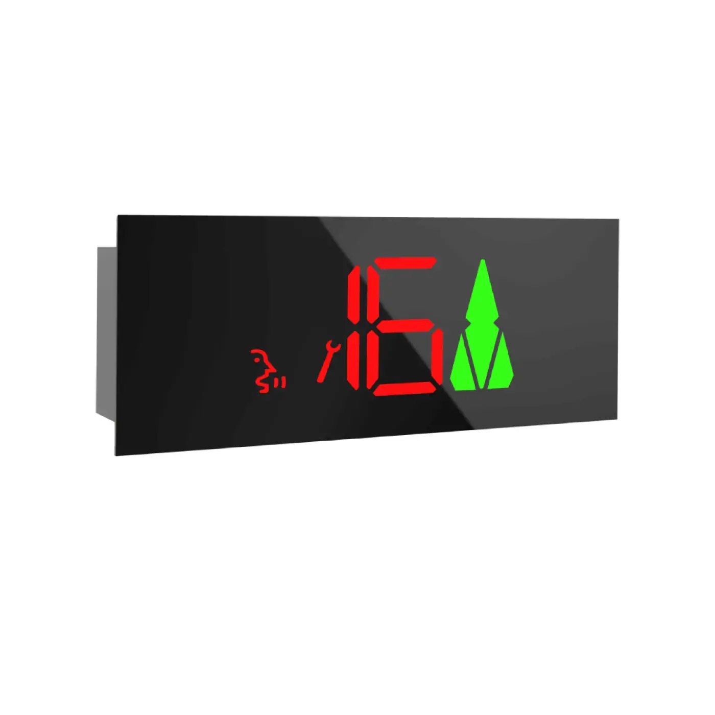 Glasline Overdoor — black — overdoor indicator, product view