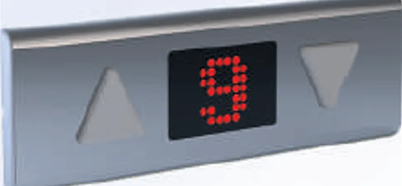 Luna Overdoor — with direction arrows — overdoor indicator, product view