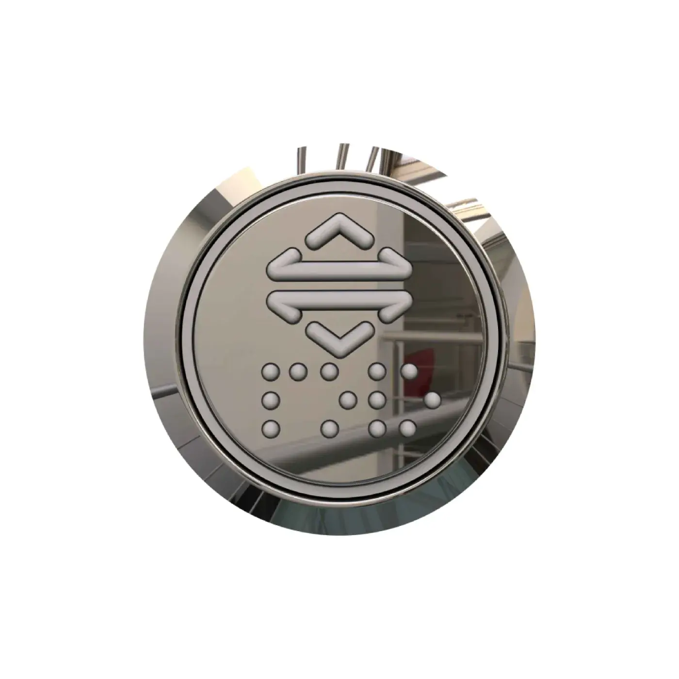 Round — push button, product view