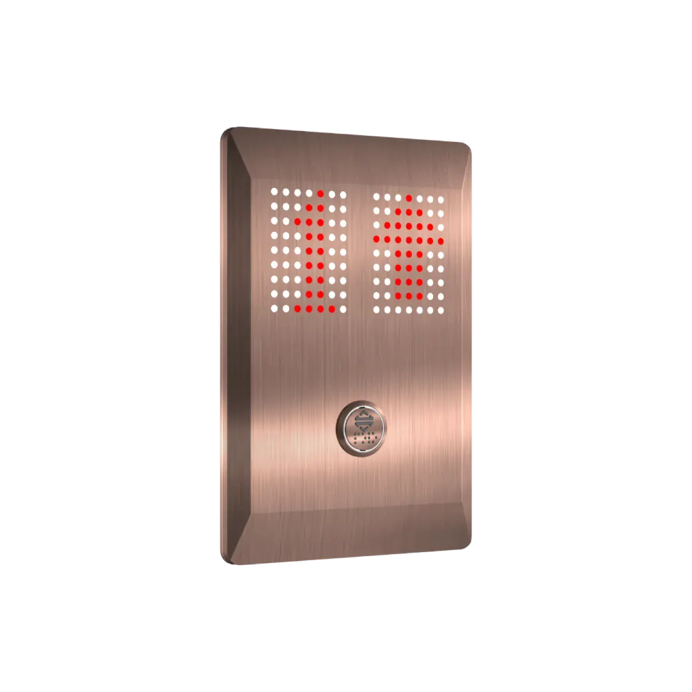 Guard landing fixture — duplex, one button — vandal-resistant fixture, product view