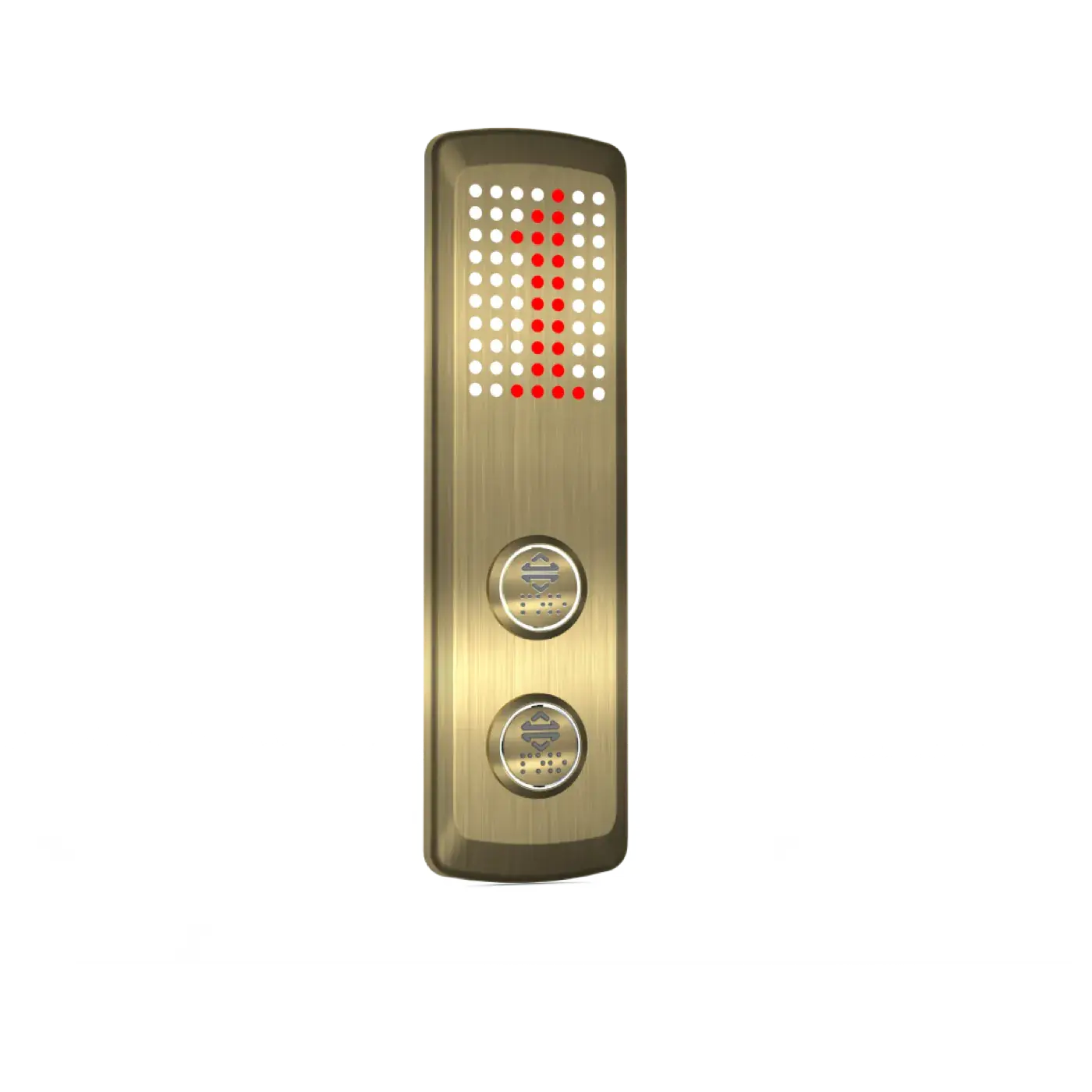 Guard landing fixture — two buttons — vandal-resistant fixture, product view